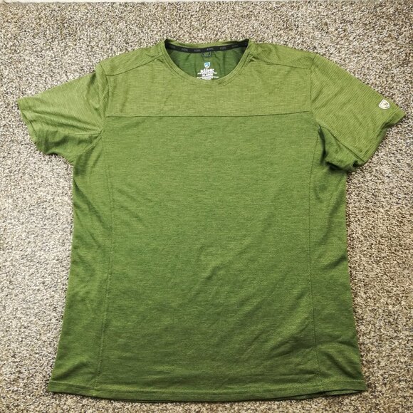 Kuhl Shirt Men XL Green Engineered Krew Performance Outdoor Tee Lightweight 7361 - Picture 1 of 10